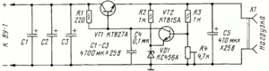 Блок питания 12 вольт 6 ампер на транзисторе КТ827