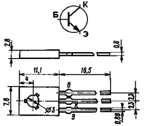 Обозначение на схеме транзистора КТ972