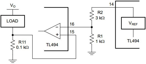 Режим ограничения тока TL494